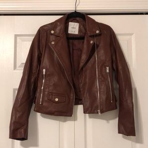Pull & Bear Faux Leather Jacket